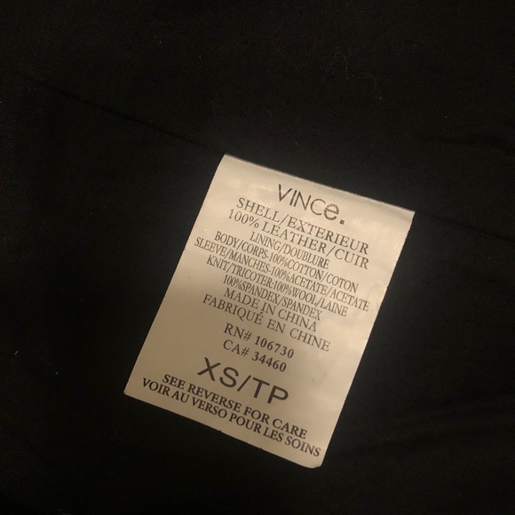 Vince Leather Jacket - Picture 8 of 8